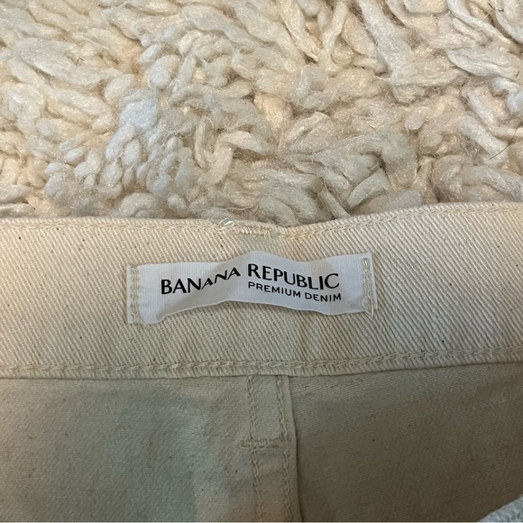 Banana Republic Shorts Womens Size 30 Tan Beige Cut Off Jean Shorts Denim - Picture 5 of 10